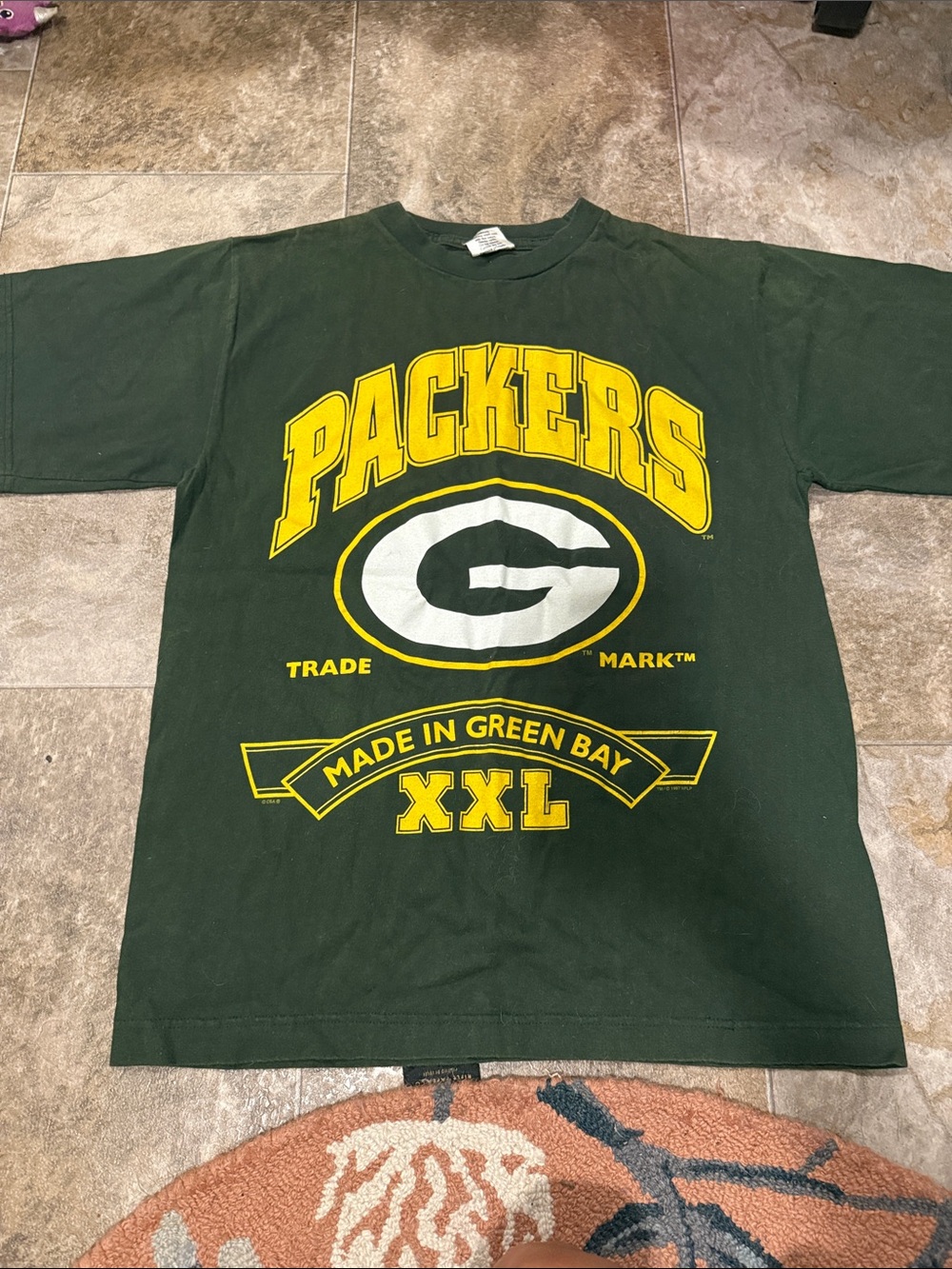 Vintage 1997 Tour Champ Green Bay Packers Cotton Single Stitch T-Shirt